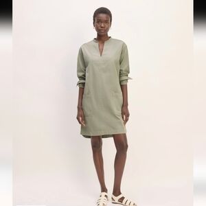 Everlane - The Long-Sleeve Utility Mini Dress;